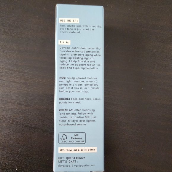 NIB Versed Advanced Restoring serum 1 fl. oz. - Picture 3 of 5